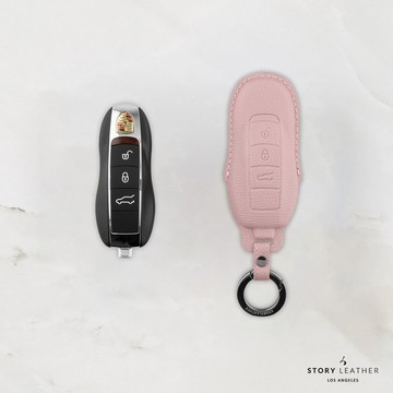 STORY LEATHER 【PORSCHE-O3】【車鑰匙皮套 巴掌紋芋泥紫】 Style PORSCHE-O3 | 快速出貨