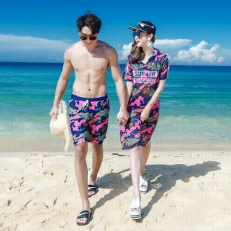 カップル お揃い 水着 セット ペアルック水着 メンズ レディース サーフパンツ 海パン 水着通販 安い 通販 Lineポイント最大1 0 Get Lineショッピング