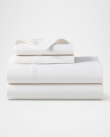 Organic 464 Percale Fitted Sheet, QUEEN