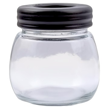 卡特屋 手搖磨豆機儲豆罐  透明玻璃密封罐  防潮保鮮  咖啡豆儲存  1個