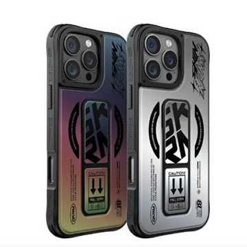 SKINARMA 日本東京 Kira Kobai 東京款磁吸充電支架防摔手機殼 附掛繩環 for iPhone 16 Pro【愛瘋潮】