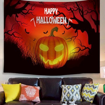 快樂萬聖節【贈星星燈+安裝包+】萬聖節布置裝飾掛布歐掛布IG掛布爆款 (沙灘巾 背景布 ins拍攝布景 掛畫 掛毯掛布 牆面裝飾背景布 拍攝牆 牆壁裝飾 巫婆 南瓜 鬼屋 蝙蝠 萬聖節 Halloween trick or treat 幼兒園 )