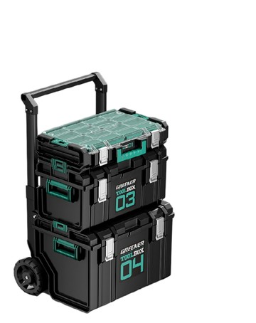 系統工具箱 FANGGE 方格 工具箱 組合式堆疊工具箱 零件盒3層箱 工業級堆疊箱 大容量組合式五金工具箱 多功能收納盒
