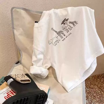 AY 兒童打底衫 男女童上衣 兒童長袖T恤 純棉T恤 新款純棉春秋季長袖 男女童簡約上衣 兒童白色夏季T恤 寶寶打底上衣