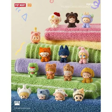POP MART 泡泡瑪特 泡泡萌粒 睡衣變裝系列公仔 一中盒 玩具 公仔 限量