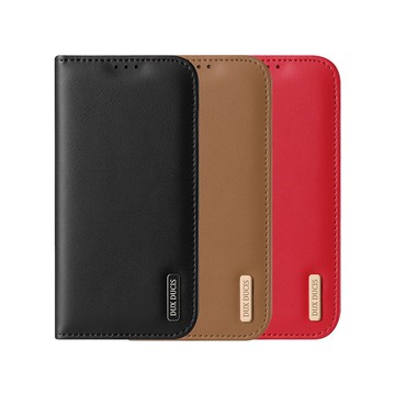 DUX DUCIS Apple 蘋果 iPhone 17全系列 Hivo 真皮保護17 Pro Max-紅色