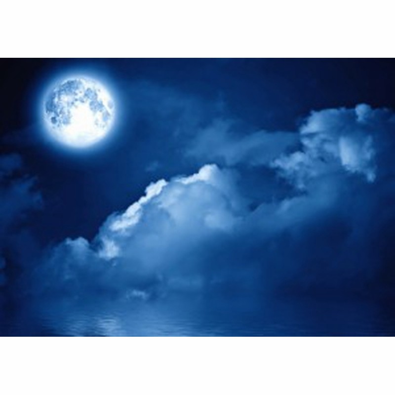 絵画風 壁紙ポスター 月 スーパームーン Super Luna 海面の雲 天体 神秘 癒し キャラクロ Mon 009a2 版 594mm 4mm 通販 Lineポイント最大1 0 Get Lineショッピング