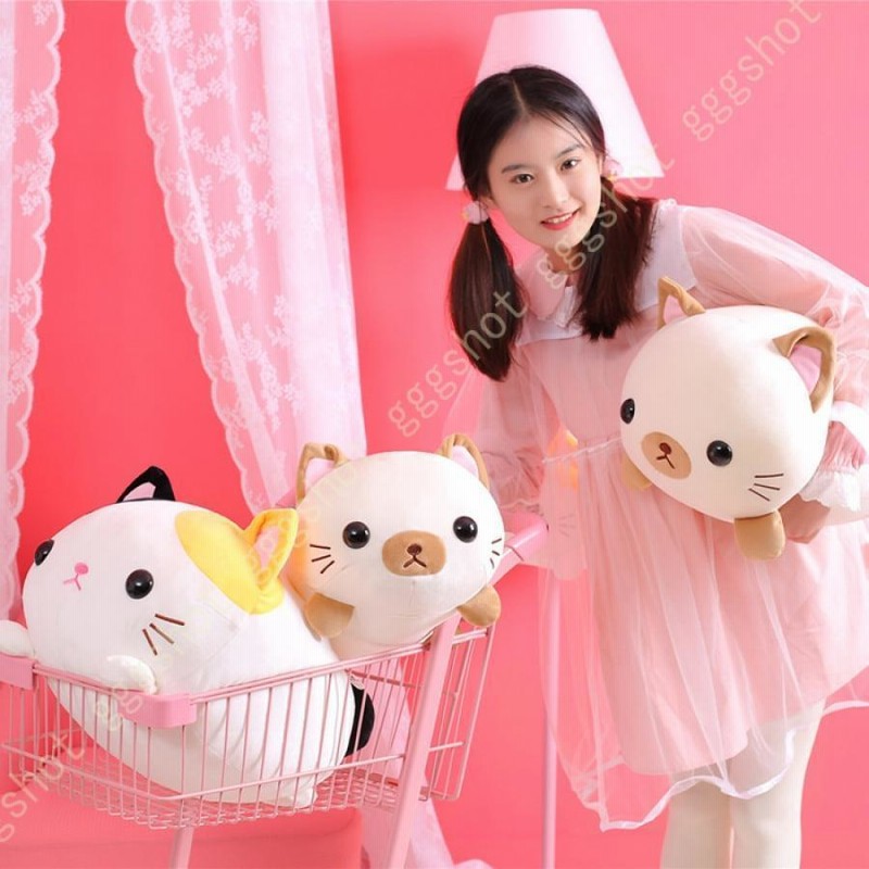 希少 新品 40cm 大 大きめ 吉徳 ねこ クリーミー ぬいぐるみ 昭和レトロ m15655571651_1.jpg?1729818552