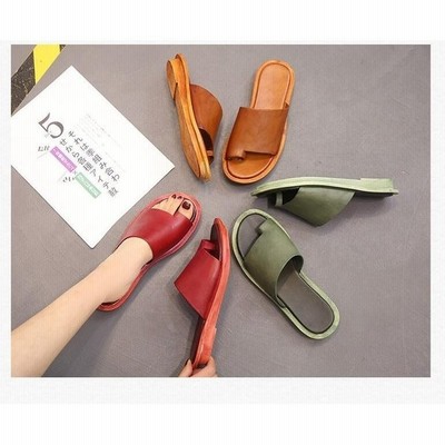 オフィススリッパ レディース 牛革 スリッパ サンダル ルームシューズ レディーススリッパ オフィススリッパ 室内履き カジュアル お洒落 通販 Lineポイント最大get Lineショッピング