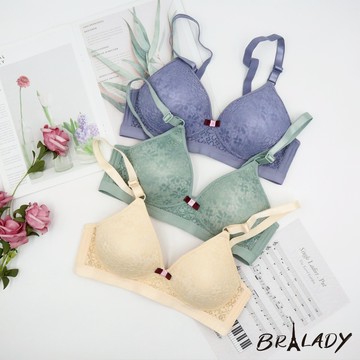 波蕾妮｜大尺碼 34-42舒柔薄杯蕾絲無鋼圈內衣【M5930】三角杯 孕婦內衣 媽媽內衣 舒芙蕾 蕾絲內衣