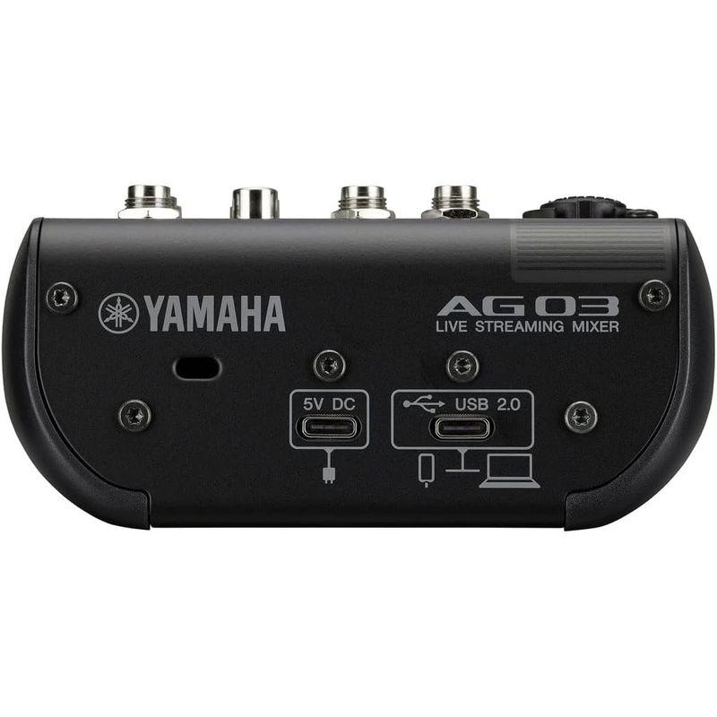 YAMAHA   AG03MK2 BLACK AT2040 ATL458Aケーブル PCユーザー向け 配信 DTMセット -AT2040ダイ