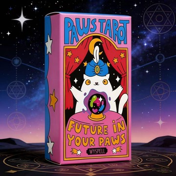 🥇魔咒貓塔牌 Wyspell Cat Tarot爪子塔牌未來在你手中紙牌遊戲可愛
