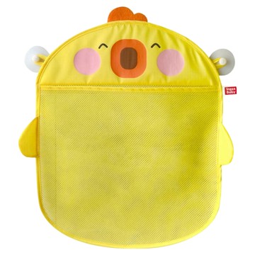卡通浴室收納網袋 PVC+滌綸材質  黃色小雞  1個