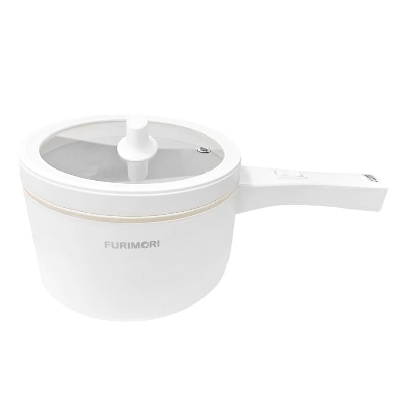 一鍋多用/ 陶瓷釉內沾鍋 / 耐用無異味 / 19cm大口徑 / 兩段控制 / 人性化設計 / 手柄背面防滑設計 / 按鍵凸起防水