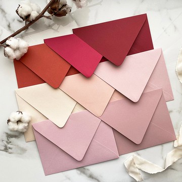 西10K【長方型】美式信封 25入-暖色系