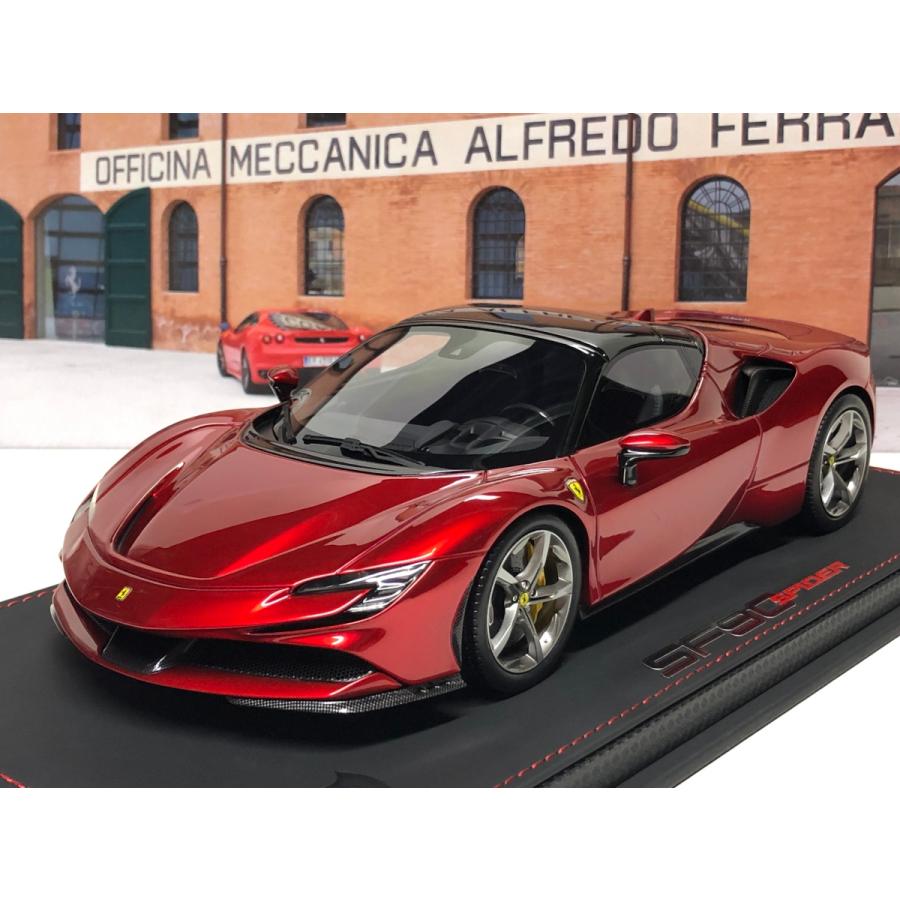 BBR 1/18 Ferrari SF90 stradale Spider closed Rosso fuoco