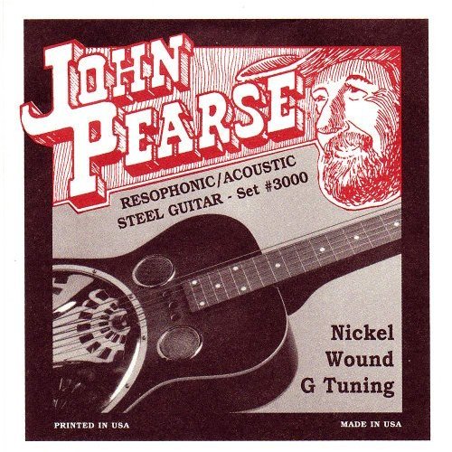 John Pearse 3000 Jeu de cordes pour Guitare R?sophonique Nickel
