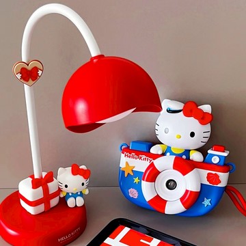三麗鷗 SANRIO HELLO KITTY 小夜燈 小檯燈 臥室燈 禮物盒 立體KITTY /預購