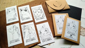 貓咪藏書票6款一組