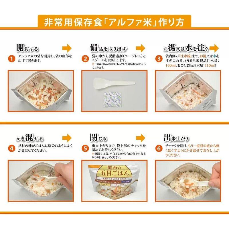 尾西食品 ごはんとおにぎりアソートアルファ米12食セット