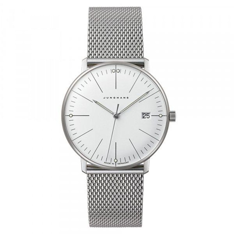 ユンハンス JUNGHANS マックスビル 047 4250 44 シルバー文字盤 新品