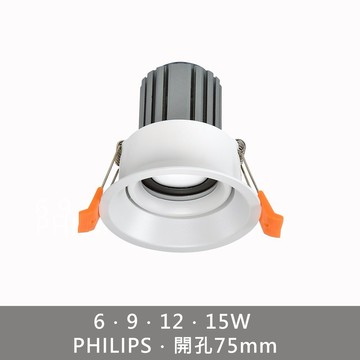 6-9-12-15W聚光崁燈 B253-20151WB