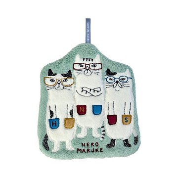 Kusuguru Japan 擦手巾 可掛式 模切造型速乾吸水擦手巾 -淺綠色