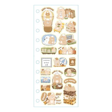 【預購】PET 貼紙 BINDERFIT | Go Travel | creammouse | 世界設計師