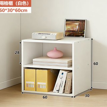 E家工廠 60公分收納櫃 書櫃 櫃子收納櫃 226-KC（白色）