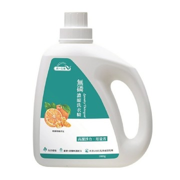 統一生機 無磷濃縮洗衣精(朝露柑橘)1800公克/瓶