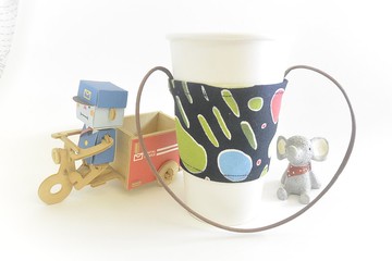 環保布杯套- 黑