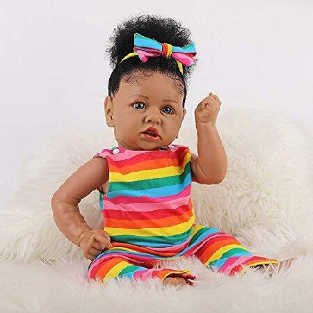 HOOMAI Lifelike Reborn Baby Dolls with Soft Body African American