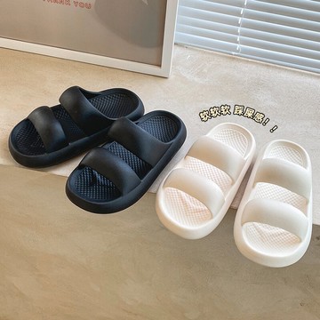 新款時尚高端拖鞋女夏外穿情侶男士家居室內浴室洗澡防滑防臭