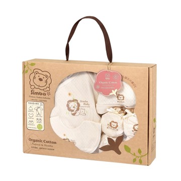 小獅王 辛巴 simba 有機棉喜悅禮盒(七分袖兔裝)適用0-6個月|彌月禮|新生禮|出生禮