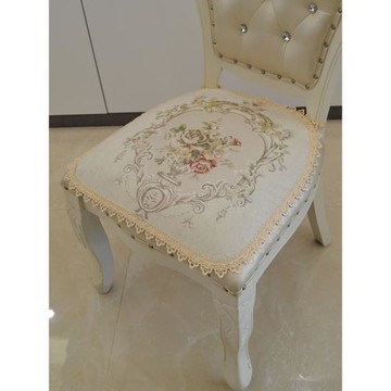 四季通用歐式餐椅墊美式皮椅子凳子坐墊輕奢現代簡約馬蹄形座墊