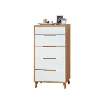 本木-米斯 烤白雙色小五斗櫃五斗櫃