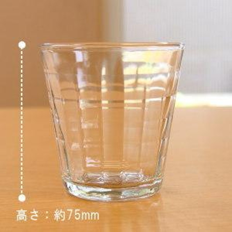 コップ 耐熱強化ガラス 170ml 24個セット プリズムクリア タンブラー