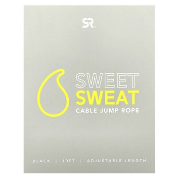 Sports Research, Sweet Sweat，跳繩，黑色，1 根