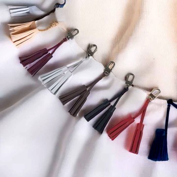 【TOPMAKER】皮革流蘇小吊飾-鑰匙圈
