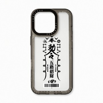 iPhone 16 Pro 殼 TRON IPhone 16 Pro 黑色招財符咒  載具 太空殼 透黑款 手機殼