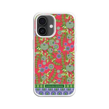 iPhone 16 SolidX 白 - Catalina Estrada - Red Flowers