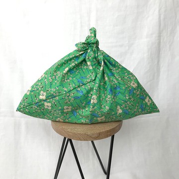 手提袋 吾妻袋 限量 花 綠 SS / harunohi