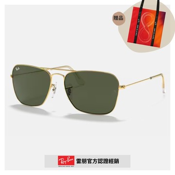 【RayBan 雷朋】金屬太陽眼鏡(RB3136-001 58mm)