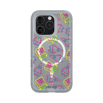 iPhone 16 Pro AirX 流變灰 - 海綿寶寶 SpongeBob - 奇異筆觸Pattern