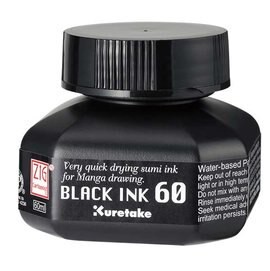 日本吳竹 漫畫用墨液 CNCE-104-6 (60C.C.)(黑色)