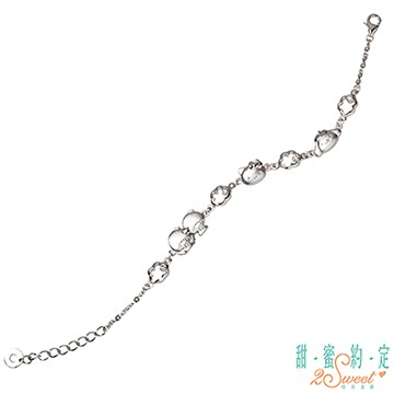 甜蜜約定HelloKitty 可口可愛kitty純銀手鍊