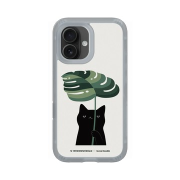 iPhone 16 AirX 流變灰 - ilovedoodle (Lim Heng Swee) - Cat and Plant - Umbrella