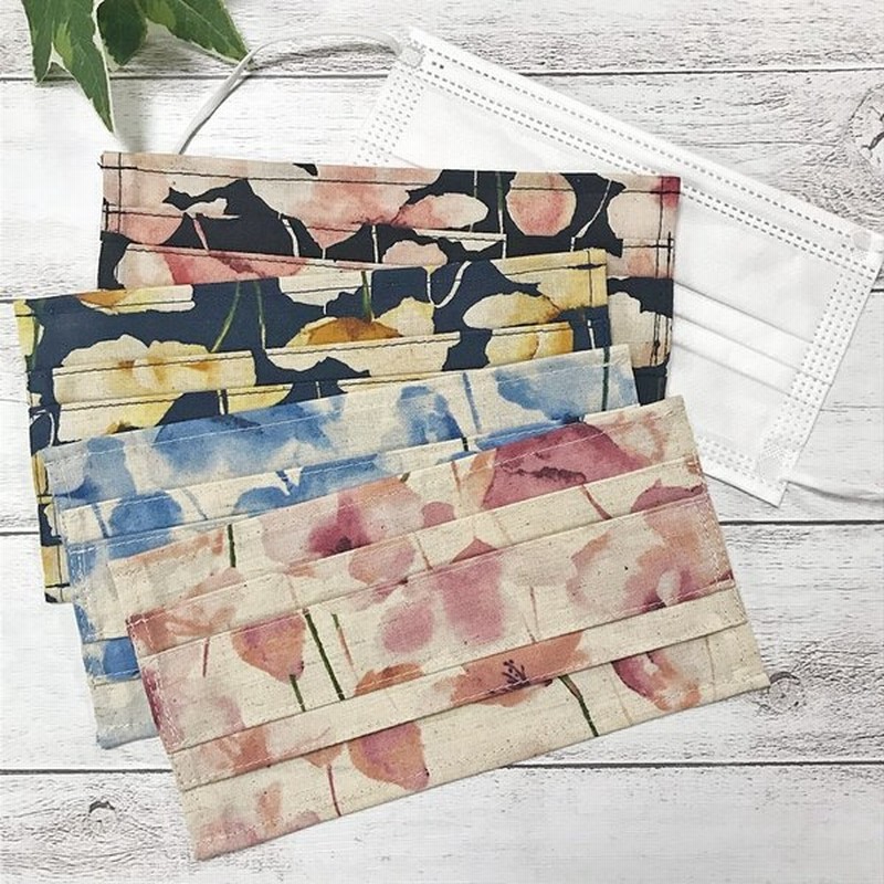 手作りマスクカバー 不織布マスクがオシャレに変身 大柄ボタニカル花柄 ナチュラルフラワー かわいいおしゃれマスクコーデ ハンドメイド 通販 Lineポイント最大0 5 Get Lineショッピング