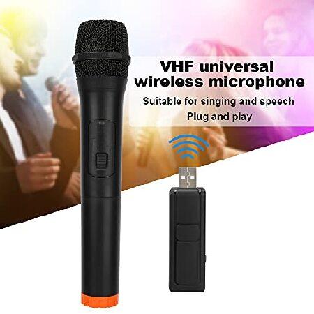 VHF Wireless Microphone, Universal Handheld Karaoke Mic Speaker Cordless Singing Machine Audio Amplifier System Mixer Fitment UHF Reception USB Receiv