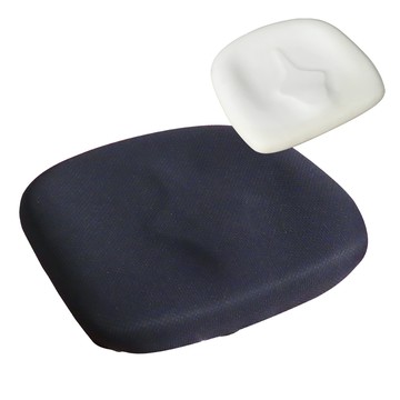 PU弧形工學大坐墊 一體成型坐墊 電腦椅維修  升降椅 台灣 QB01有煞孔款